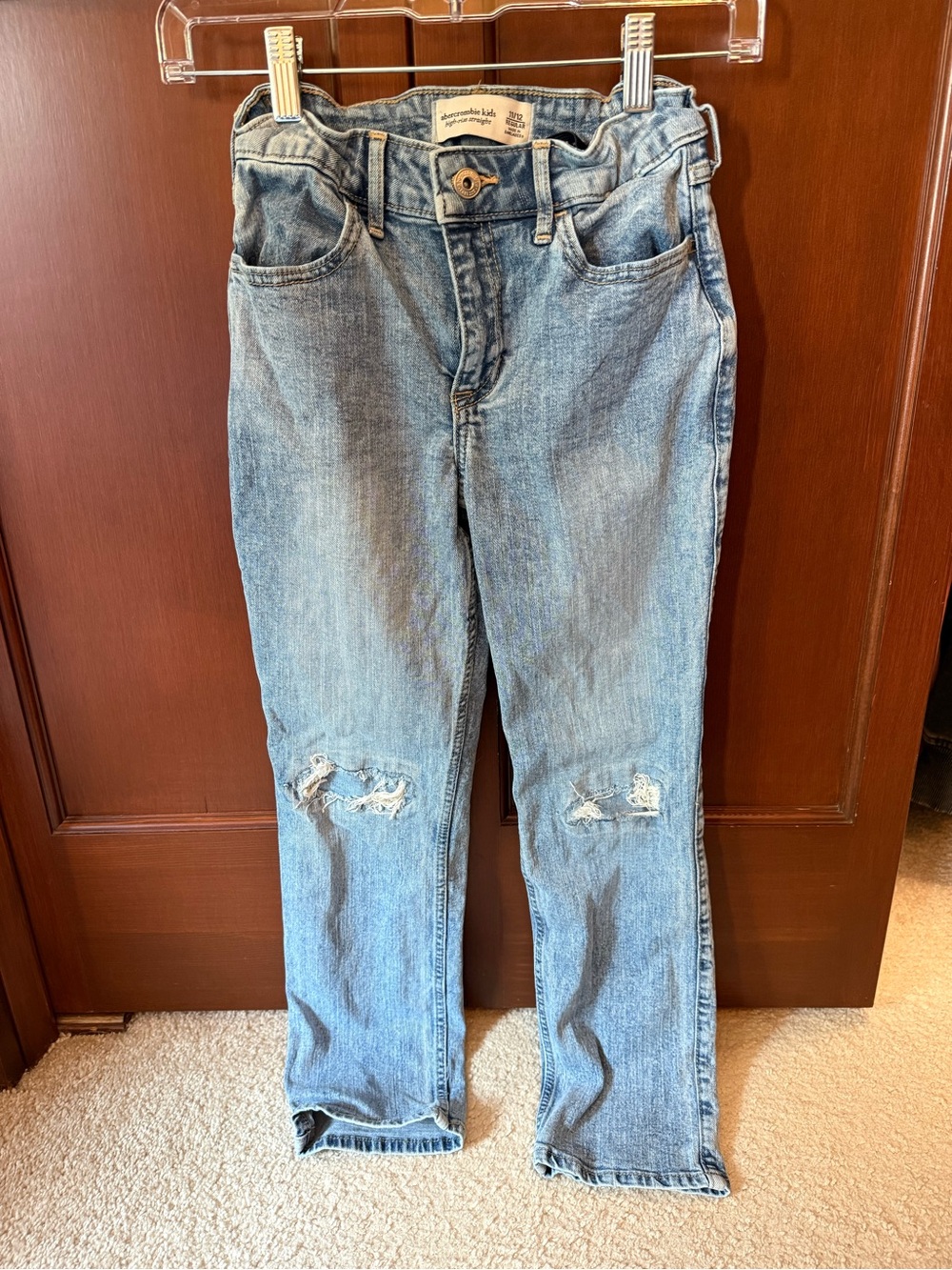 abercrombie kids Light Blue Distressed Jeans
